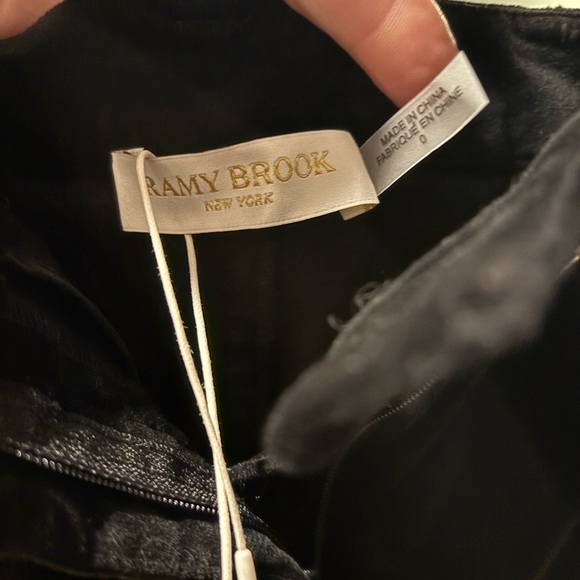 Ramy‎ Brook Miriam Black Women's velvet pants - Picture 4 of 5